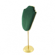Schmuck Display Büste für Ketten Dark Green-gold