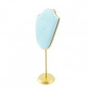 Schmuck Display Büste für Ketten Ice blue-gold