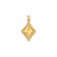 Anh&auml;nger aus Stainless Steel - Rostfreiem Stahl Rhombus Gold