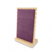 Schmuck Display für Ketten Natural-aubergine purple