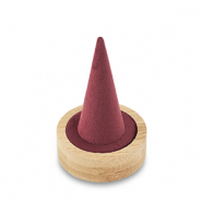 Schmuck Display für Ringe Natural-bordeaux