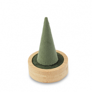 Schmuck Display für Ringe Natural-olive green