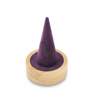 Schmuck Display für Ringe Natural-aubergine purple