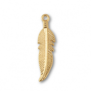Anh&auml;nger Metall Feather Gold