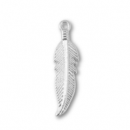 Anh&auml;nger Metall Feather Silver