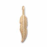 Anh&auml;nger Metall Feather Gold
