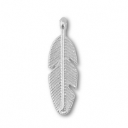 Anh&auml;nger Metall Feather Silver