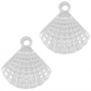 Anh&auml;nger aus Stainless Steel - Rostfreiem Stahl Shell Silver