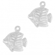 Anhänger aus Stainless Steel - Rostfreiem Fish Silver