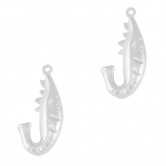 Anhänger aus Stainless Steel - Rostfreiem Shrimp Silver