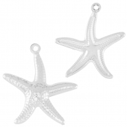 Anhänger aus Stainless Steel - Rostfreiem Starfish Silver