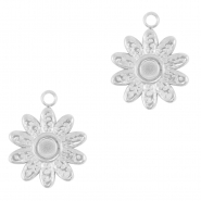 Anh&auml;nger aus Stainless Steel - Rostfreiem Stahl Sunflower Silver