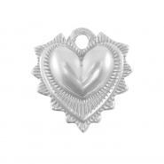 Anh&auml;nger aus Stainless Steel - Rostfreiem Stahl Heart Silver