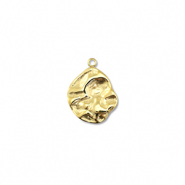 Anh&auml;nger aus Stainless Steel - Rostfreiem Round Gold