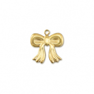 Anh&auml;nger aus Stainless Steel - Rostfreiem Bow Gold