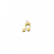 Anh&auml;nger aus Stainless Steel - Rostfreiem Musical Note Gold
