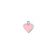 Anh&auml;nger aus Stainless Steel - Rostfreiem Heart Silver-pink