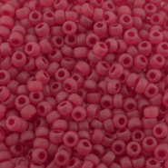 Miyuki 8/0 Rocailles Transparent matte ruby red 8-141F