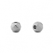 Perlen aus Stainless Steel - Rostfreiem Stahl 6mm Silver