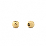 Perlen aus Stainless Steel - Rostfreiem Stahl 4mm Gold