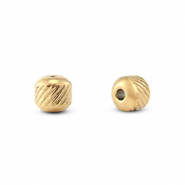 Perlen aus Stainless Steel - Rostfreiem Stahl 6mm Gold