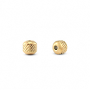 Perlen aus Stainless Steel - Rostfreiem Stahl 4mm Gold