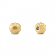 Perlen aus Stainless Steel - Rostfreiem Stahl 6mm Gold