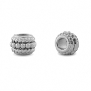 Perlen aus Stainless Steel - Rostfreiem Stahl Rondelle Silver