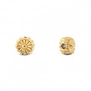 Perlen aus Stainless Steel - Rostfreiem Stahl Flower Gold