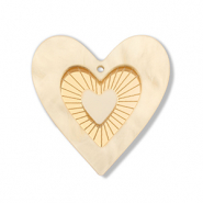 Statement-Anhänger Heart Light yellow-gold