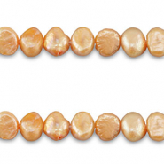 S&uuml;sswasser Perlen Nugget Oval Peach-orange
