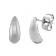 Ohrringe aus Stainless Steel - Rostfreiem Stahl Ohrstecker Silver