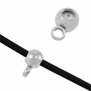 Zubeh&ouml;r aus Stainless Steel - Rostfreiem Stahl Stopperperlen mit &Ouml;se Silver