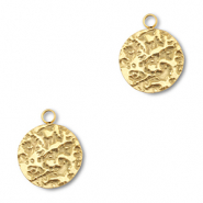 Anh&auml;nger aus Stainless Steel - Rostfreiem Round Gold