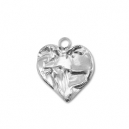 Anh&auml;nger aus Stainless Steel - Rostfreiem Heart Silver