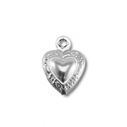 Anh&auml;nger aus Stainless Steel - Rostfreiem Heart Silver