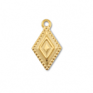 Anh&auml;nger aus Stainless Steel - Rostfreiem Rhombus Gold
