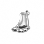 Anhänger aus Stainless Steel - Rostfreiem Feet Silver