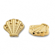 Perlen aus Stainless Steel - Rostfreiem Stah Shell Gold