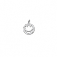 TQ Metall Brass Anh&auml;nger Smiley Silver