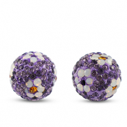 Perlen Bohemian Round Dark purple