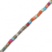 Glas Perlen Square Multicolor