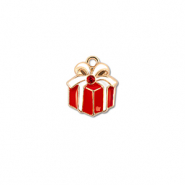 Anh&auml;nger Metall Zirkonia Gift Gold-rot-wei&szlig;