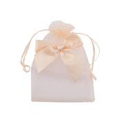 Organza Schmuck Beutel with Bow Peach