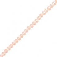 Facetten Top Glas Perlen 8x6mm Rondellen Light pink