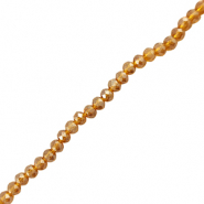 Facetten Top Glas Perlen 6x4mm Rondellen Brown