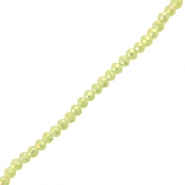 Facetten Top Glas Perlen 4x3mm Rondellen Light green