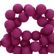 6 mm Perlen aus Acryl Berry wine red