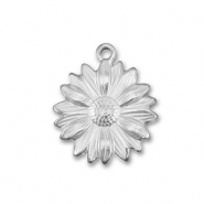 Anhänger aus Stainless Steel - Rostfreiem Stahl Flower Silver