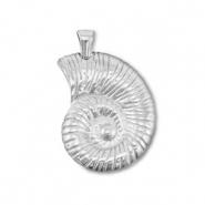 Anhänger aus Stainless Steel - Rostfreiem Stahl Shell Silver